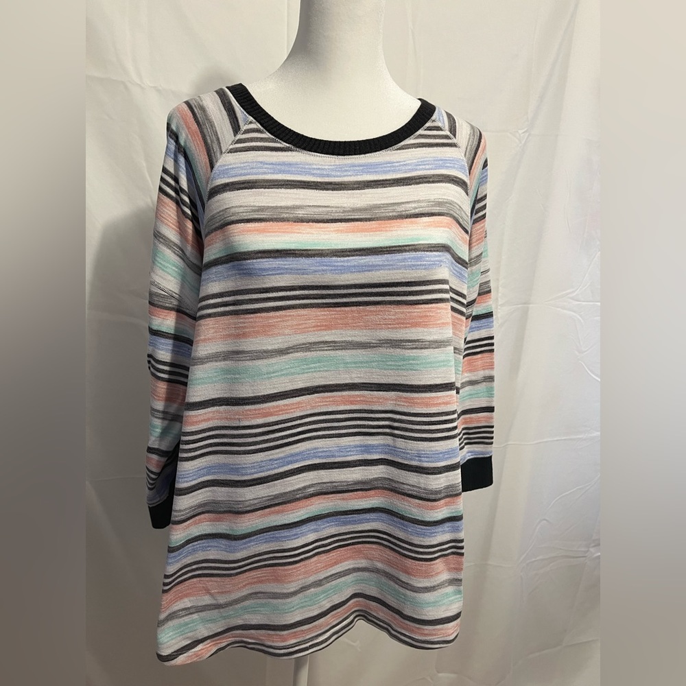 Pastel stripped sleep wear T-shirt